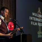 Presenter Niall Breslin, onstage at the Mullingar International Film Festival.